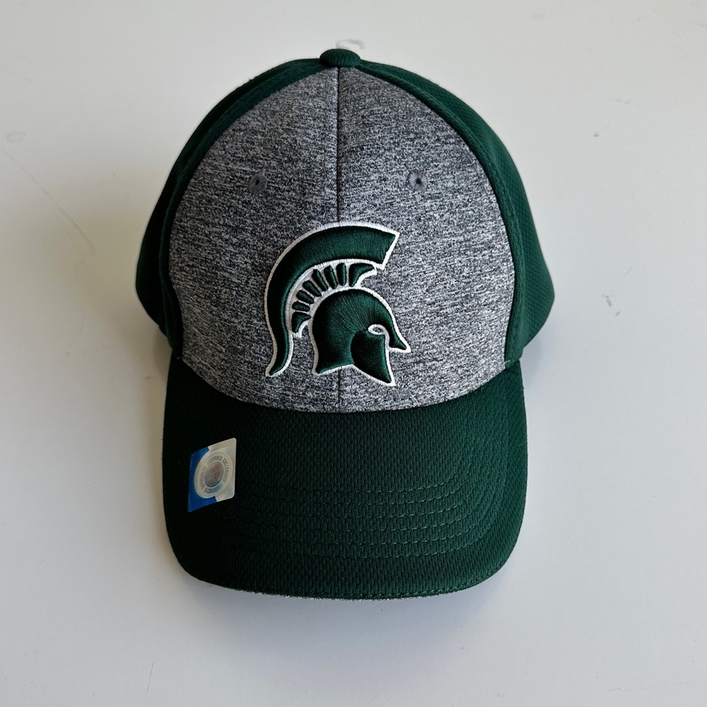 Captivating Quality Headwear Michigan State Spartans cap green gray 1 size NWT